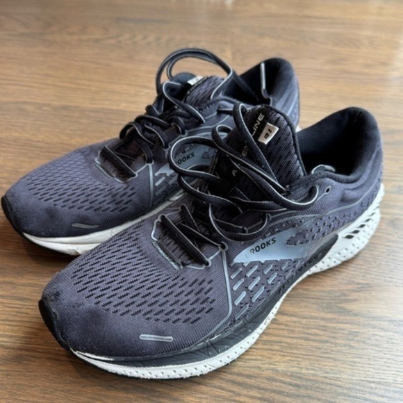 Brooks Adrenaline GTS 21 Mens Running Shoe Blackened Pearl Black Gray US 8.5 - Picture 1 of 4